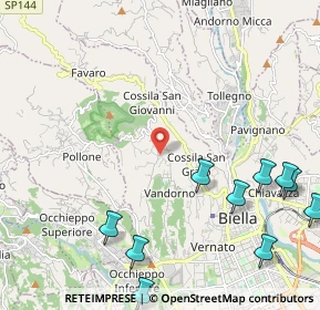 Mappa Strada Cantone Bonino, 13900 Biella BI, Italia (3.09455)