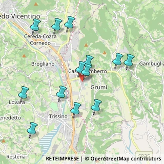 Mappa Via Europa, 36070 Castelgomberto VI, Italia (2.09077)