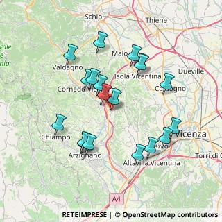 Mappa Via Europa, 36070 Castelgomberto VI, Italia (7.175)