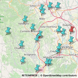 Mappa Via Europa, 36070 Castelgomberto VI, Italia (10.521)