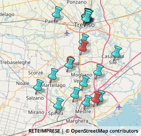 Mappa Via Loreto, 31021 Mogliano Veneto TV, Italia (8.267)