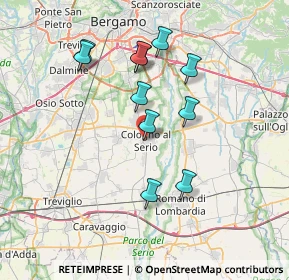 Mappa Piazza Giuseppe Garibaldi, 24055 Cologno Al Serio BG, Italia (6.65545)