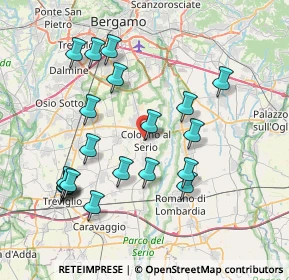 Mappa Piazza Giuseppe Garibaldi, 24055 Cologno Al Serio BG, Italia (7.9115)