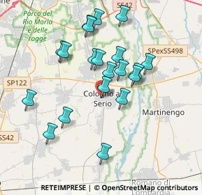 Mappa Piazza Giuseppe Garibaldi, 24055 Cologno Al Serio BG, Italia (3.455)