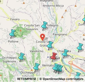 Mappa Via Santuario di Oropa, 13900 Biella BI, Italia (2.86231)