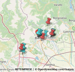 Mappa Via Santuario di Oropa, 13900 Biella BI, Italia (9.25786)