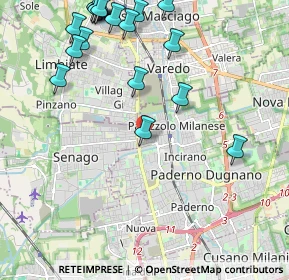 Mappa Via Luigi Boccherini, 20037 Paderno Dugnano MI, Italia (2.7165)