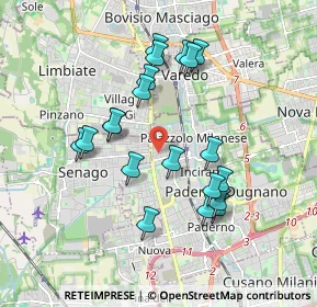 Mappa Via Luigi Boccherini, 20037 Paderno Dugnano MI, Italia (1.714)