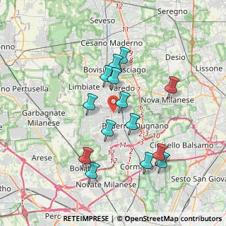 Mappa Via Risorgimento, 20030 Paderno Dugnano MI, Italia (3.41786)