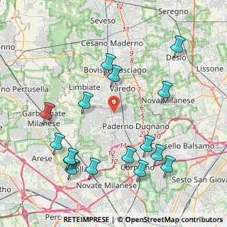 Mappa Via Risorgimento, 20030 Paderno Dugnano MI, Italia (4.7325)