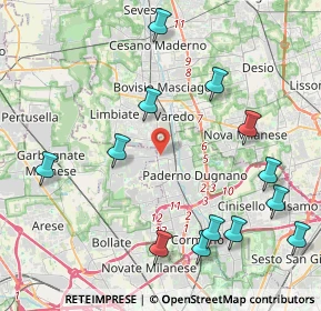 Mappa Via Luigi Boccherini, 20037 Paderno Dugnano MI, Italia (4.94077)