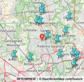 Mappa Via Luigi Boccherini, 20037 Paderno Dugnano MI, Italia (4.85933)