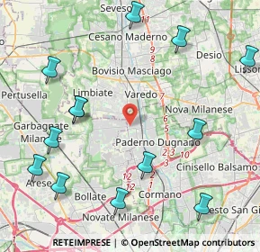 Mappa Via Luigi Boccherini, 20037 Paderno Dugnano MI, Italia (5.57643)