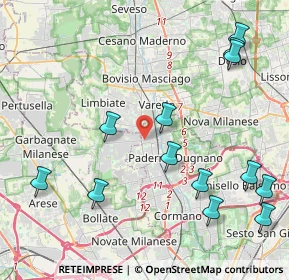 Mappa Via Luigi Boccherini, 20037 Paderno Dugnano MI, Italia (5.07077)