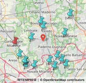 Mappa Via Luigi Boccherini, 20037 Paderno Dugnano MI, Italia (4.7325)