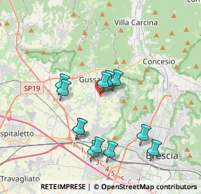 Mappa Via Pianette, 25064 Gussago BS, Italia (3.48333)