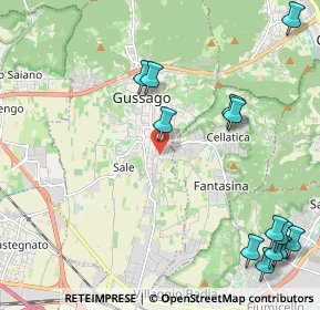 Mappa Via Pianette, 25064 Gussago BS, Italia (2.86846)