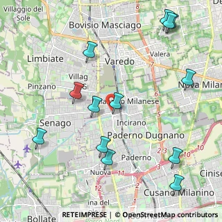 Mappa Via Filippo Turati, 20037 Paderno Dugnano MI, Italia (2.55615)
