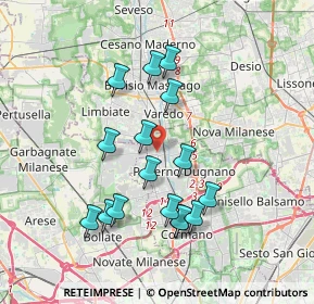 Mappa Via Filippo Turati, 20037 Paderno Dugnano MI, Italia (3.45813)