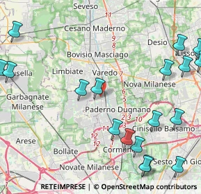 Mappa Via Filippo Turati, 20037 Paderno Dugnano MI, Italia (6.1535)