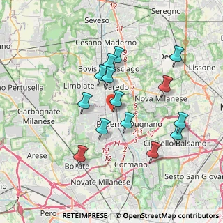 Mappa Via Filippo Turati, 20037 Paderno Dugnano MI, Italia (3.39214)