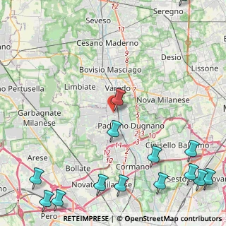 Mappa Via Giacomo Brodolini, 20037 Paderno Dugnano MI, Italia (6.84571)