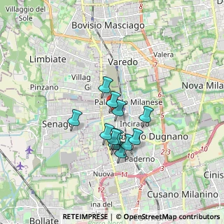 Mappa Via Risorgimento, 20037 Paderno Dugnano MI, Italia (1.3025)