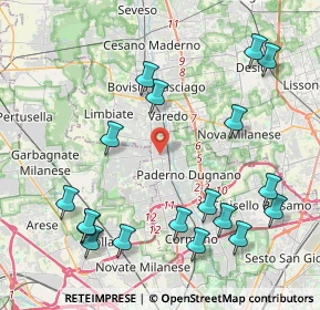 Mappa Via Risorgimento, 20037 Paderno Dugnano MI, Italia (4.92667)