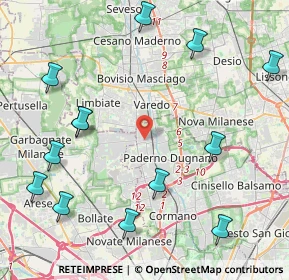 Mappa Via Risorgimento, 20037 Paderno Dugnano MI, Italia (5.60786)