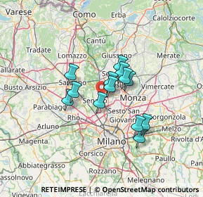 Mappa Via Risorgimento, 20037 Paderno Dugnano MI, Italia (9.31538)