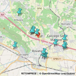 Mappa C.C. Le Porte Franche, 25030 Erbusco BS, Italia (2.11615)