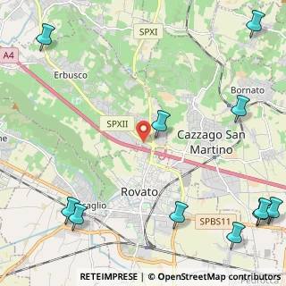 Mappa C.C. Le Porte Franche, 25030 Erbusco BS, Italia (3.49455)