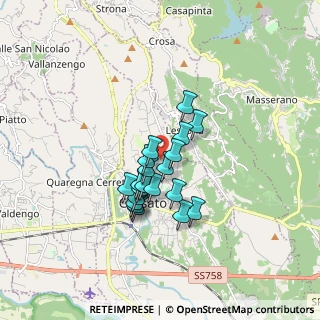 Mappa Via Corteggiano, 13836 Cossato BI, Italia (1.2245)