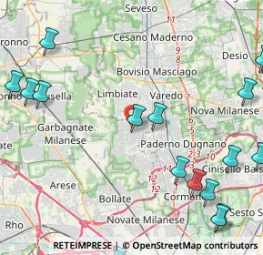 Mappa Via Pietro Nenni, 20030 Senago MI, Italia (6.6645)