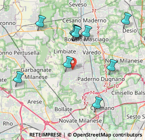 Mappa Via Pietro Nenni, 20030 Senago MI, Italia (4.03727)