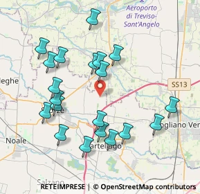 Mappa Via Lodovico Ariosto, 30037 Scorzè VE, Italia (3.8965)