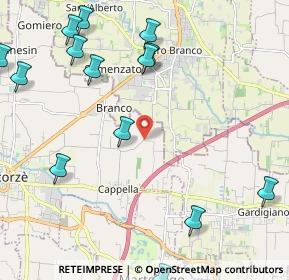 Mappa Via Lodovico Ariosto, 31059 Zero Branco TV, Italia (2.81143)