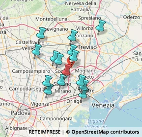 Mappa Via Lodovico Ariosto, 31059 Zero Branco TV, Italia (11.286)