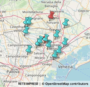 Mappa Via Lodovico Ariosto, 31059 Zero Branco TV, Italia (11.295)
