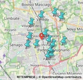 Mappa Viale Bolivia, 20037 Paderno Dugnano MI, Italia (1.55929)