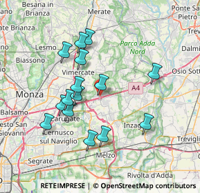 Mappa Via dei Chiosi, 20873 Cavenago di Brianza MB, Italia (6.73733)