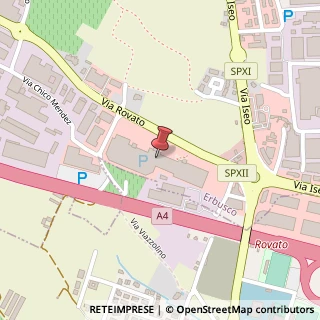 Mappa Via Rovato, 44, 25030 Villa Pedergnano BS, Italia, 25030 Erbusco, Brescia (Lombardia)