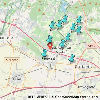 Mappa C.C. Le Porte Franche, 25030 Erbusco BS, Italia (3.61455)