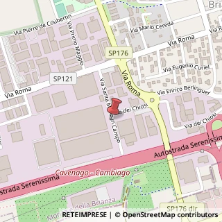 Mappa Via Santa Maria in Campo, 7, 20873 Cavenago di Brianza, Monza e Brianza (Lombardia)