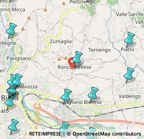 Mappa Via Cesare Battisti, 13845 Ronco Biellese BI, Italia (3.51316)