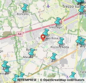 Mappa Via Carlo Porta, 20060 Trezzano Rosa MI, Italia (3.515)