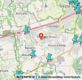 Mappa Via Carlo Porta, 20060 Trezzano Rosa MI, Italia (3.8005)