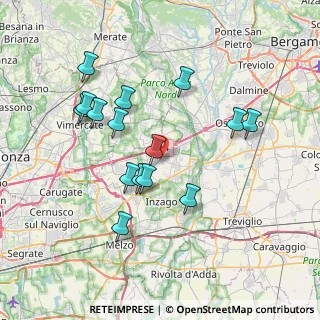 Mappa Via Carlo Porta, 20060 Trezzano Rosa MI, Italia (7.08533)