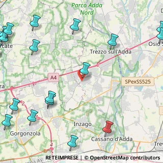 Mappa Via Carlo Porta, 20060 Trezzano Rosa MI, Italia (7.281)