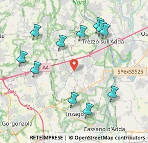 Mappa Via Carlo Porta, 20060 Trezzano Rosa MI, Italia (4.42727)